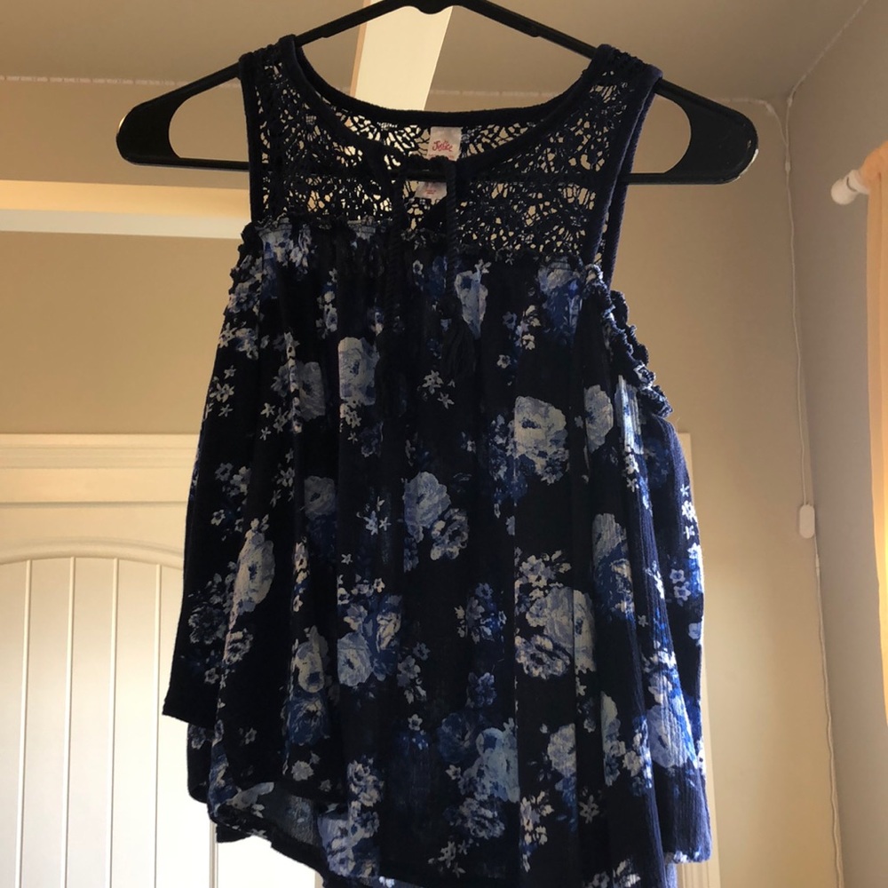 kids justice floral top